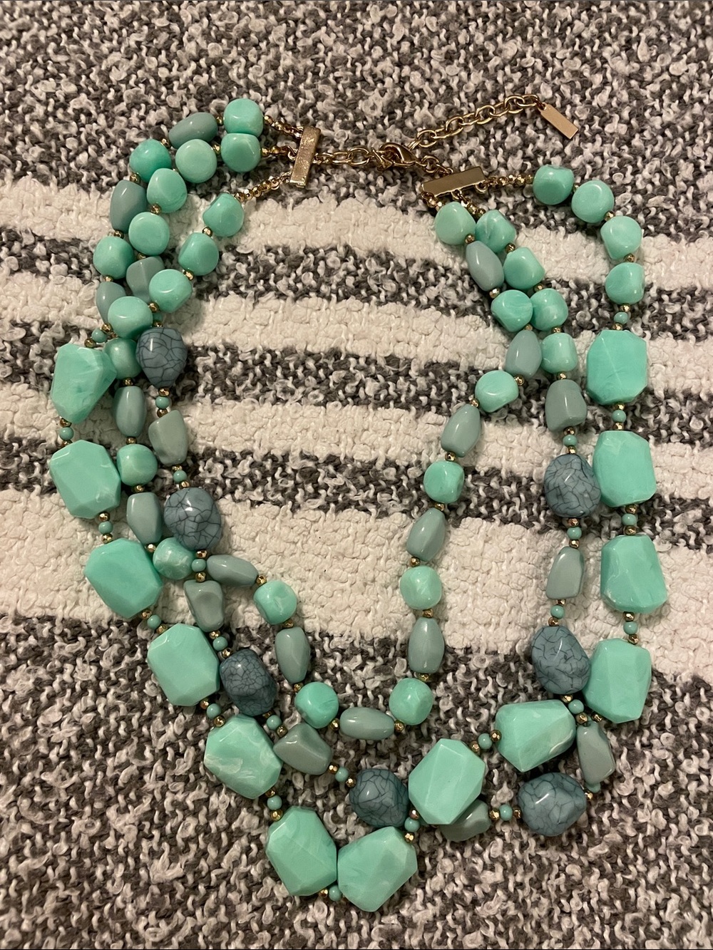 SUGARFIX by BaubleBar Mint & Turquoise Multi-Strand Statement Necklace